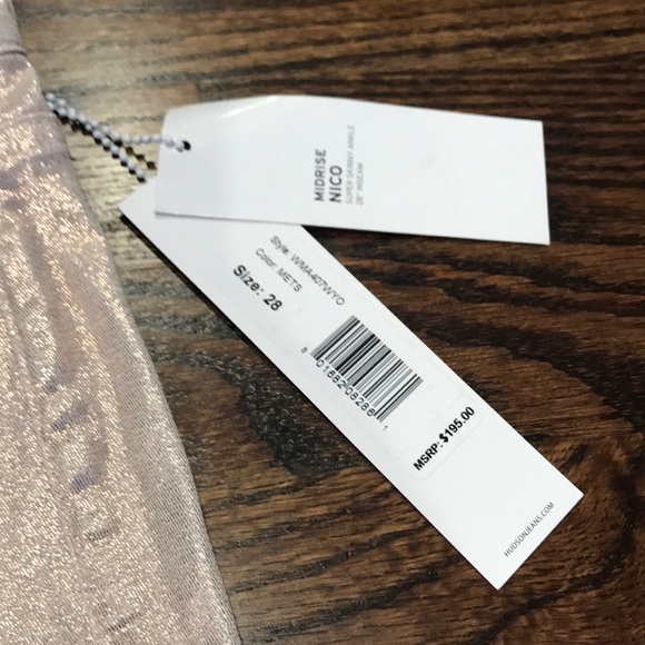 HUDSON “Nico” Rose Gold super skinny ankle - Picture 3 of 5